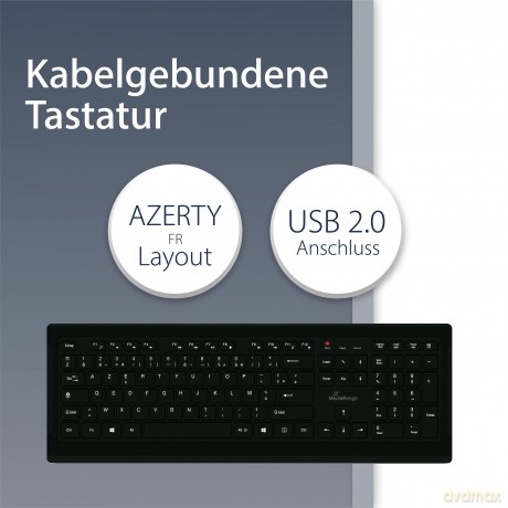 MediaRange Tastatur kabelgeb. ultraflach