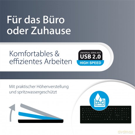 MediaRange Tastatur kabelgeb. ultraflach