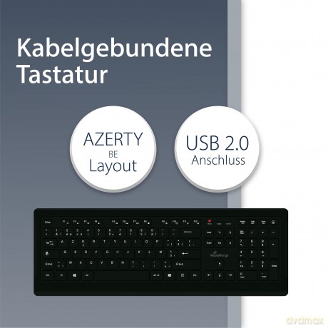 MediaRange Tastatur kabelgeb. ultraflach