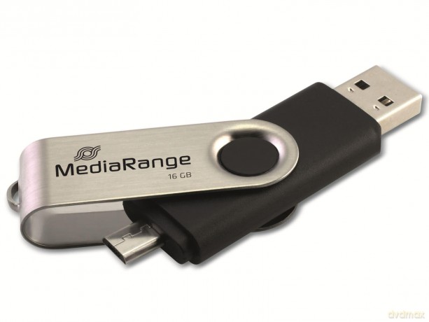 MediaRange USB-Stick 16 GB USB combo mit