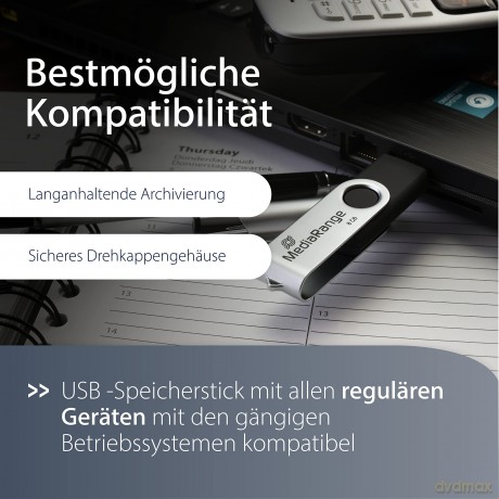 MediaRange USB-Stick 2.0/MR910 16GB schw