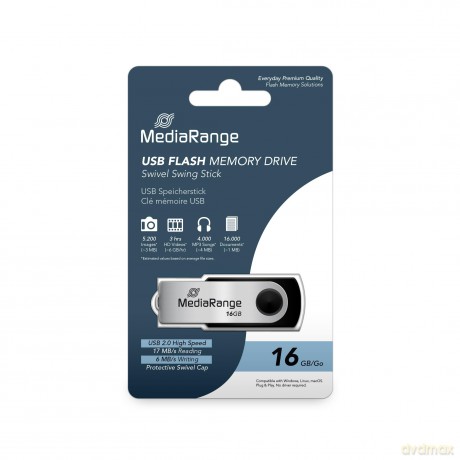 MediaRange USB-Stick 2.0/MR910 16GB schw