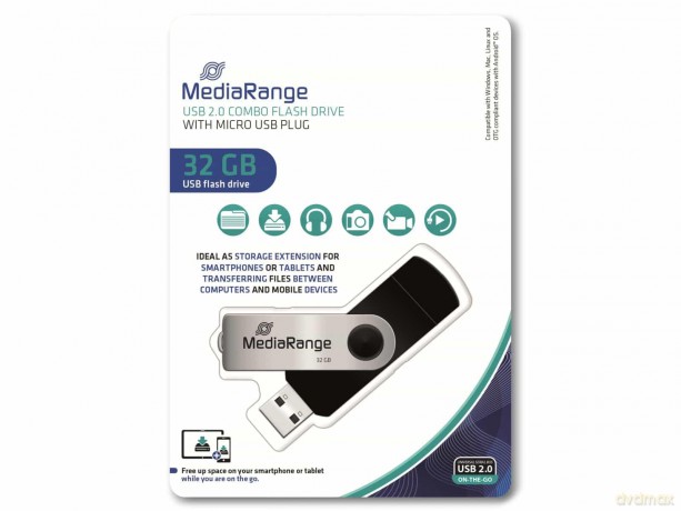 MediaRange USB-Stick 32 GB USB combo mit