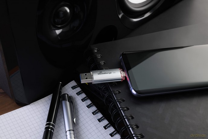 MediaRange USB-Stick silber 128 GB