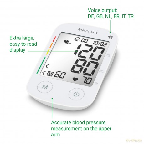 medisana BU 535 VOICE Oberarm-Blutdruckm