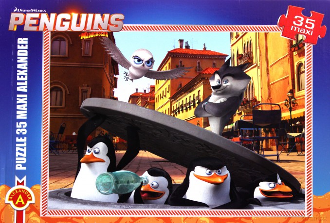 ALEXANDER 35 El. Maxi Pingwiny z Madagaskaru [PUZZLE]