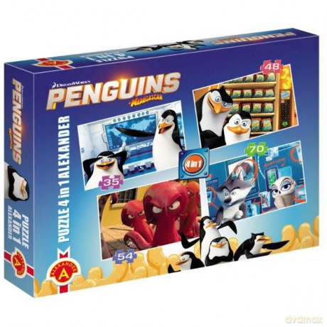 ALEXANDER 4w1 Pingwiny z Madagarskaru [PUZZLE]