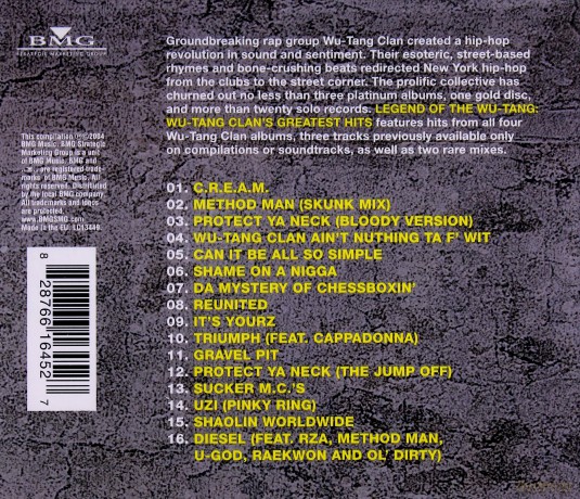Wu-Tang Clan: Legend Of The Wu-Tang: Wu-Tang Clan's Greatest Hits [CD]