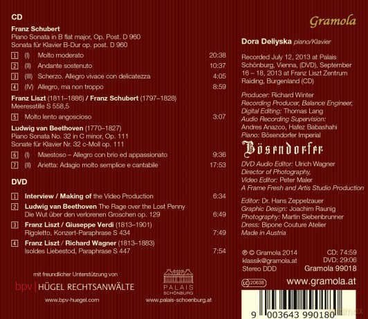 Deliyska,Dora: Meeresstille - letzte Sonaten [2CD]