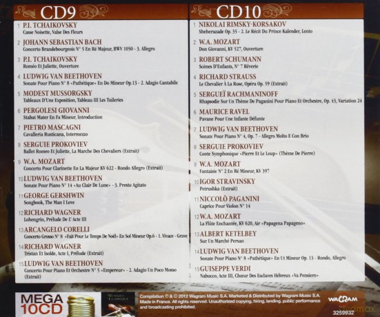 Mega Musique Classique [10CD]