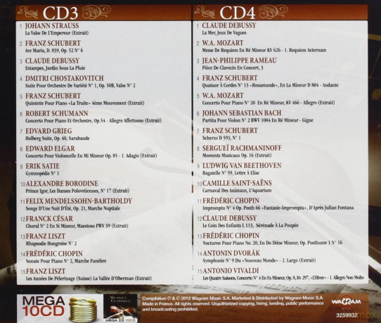 Mega Musique Classique [10CD]