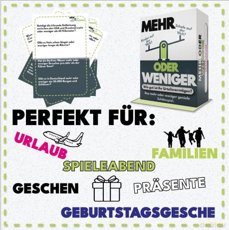 Mehr oder weniger