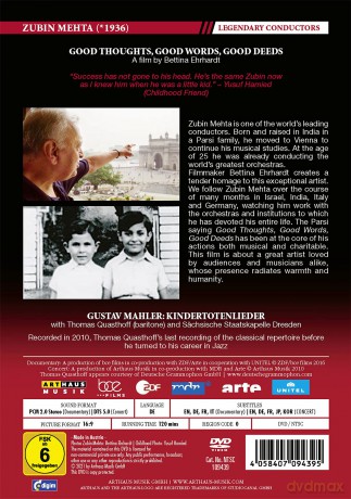 Mehta - Good Thoughts, Good Words, Good Deeds - Legendary Conductors [DVD]