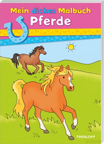 Mein dickes Malbuch - Pferde