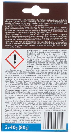 Melitta: Melitta Entkalker Pulver 2x40g