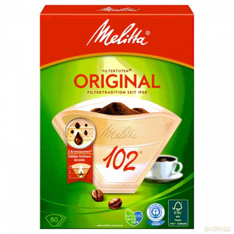 Melitta Filter 102 braun 80St.