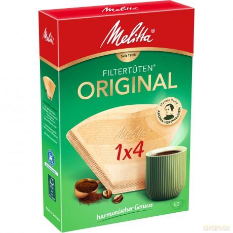 Melitta Filtert.1x4 braun 80St