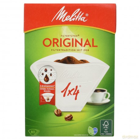 Melitta Filtert.1x4 weiss 80St
