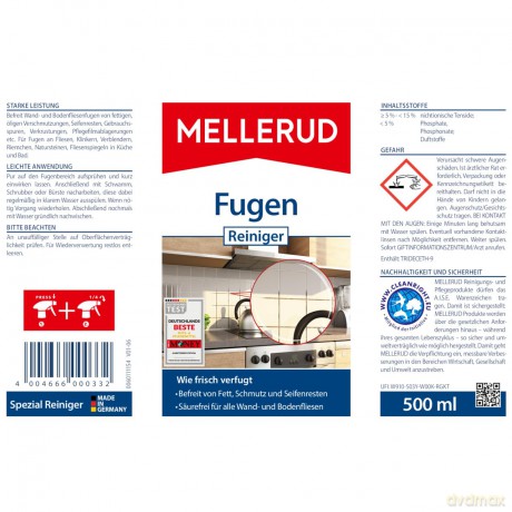 MELLERUD Fugen Allzweckreiniger 0,5 l