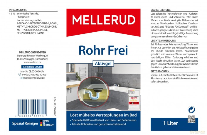 MELLERUD Rohr Frei Aktivgel Rohrreiniger