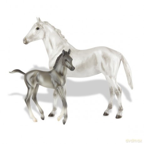 BREYER Koń ze źrebakiem Grey