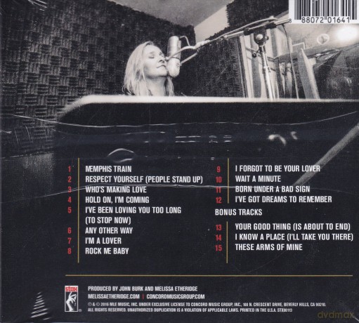 Melissa Etheridge: Memphis Rock And Soul [CD]