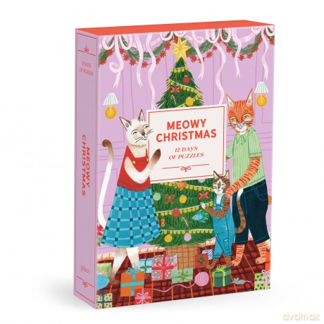 Meowy Christmas 12 Days of Puzzles 500 Piece Countdown [KSIĄŻKA]