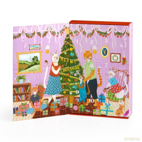 Meowy Christmas 12 Days of Puzzles 500 Piece Countdown [KSIĄŻKA]