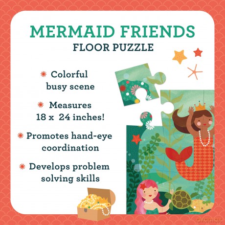 Mermaid Friends Floor Puzzle