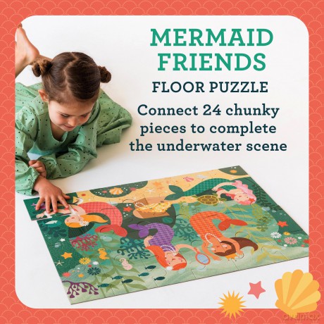 Mermaid Friends Floor Puzzle
