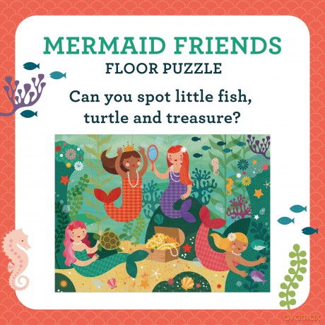 Mermaid Friends Floor Puzzle