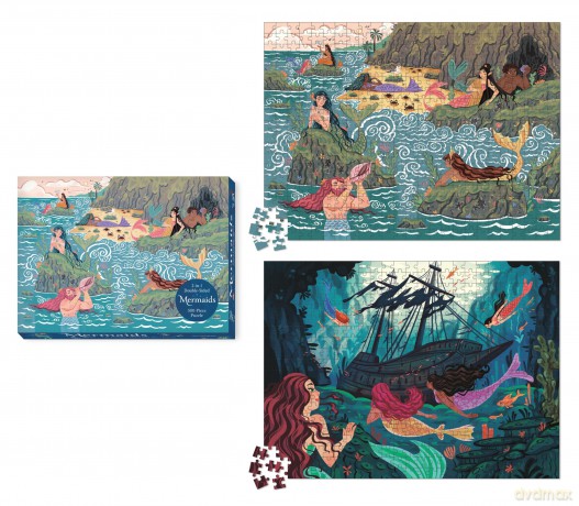 Mermaids 2in1 DoubleSided 500Piece Puzzle [KSIĄŻKA]