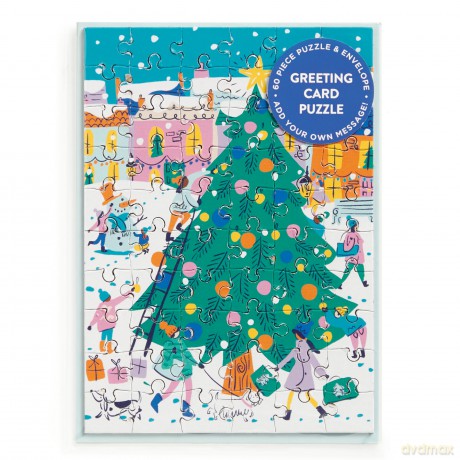Merry Bright Greeting Card Puzzle [KSIĄŻKA]
