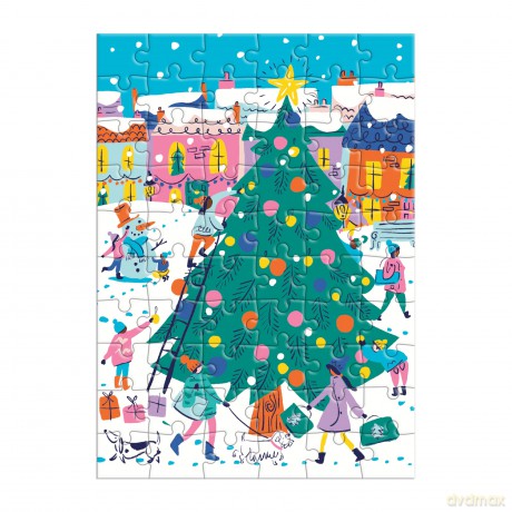 Merry Bright Greeting Card Puzzle [KSIĄŻKA]