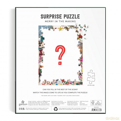 Merry In the Making 1000 Piece Surprise Puzzle [KSIĄŻKA]