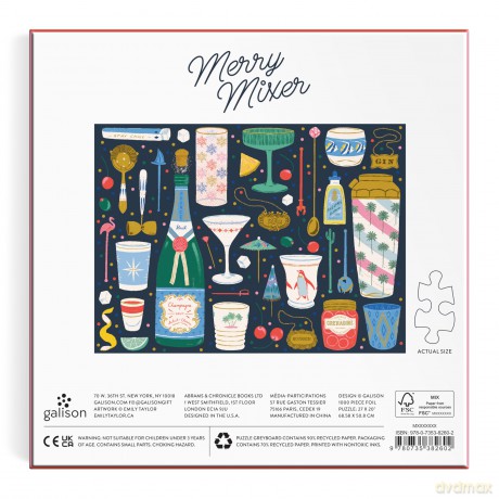 Merry Mixer 1000 Piece Foil Puzzle [KSIĄŻKA]