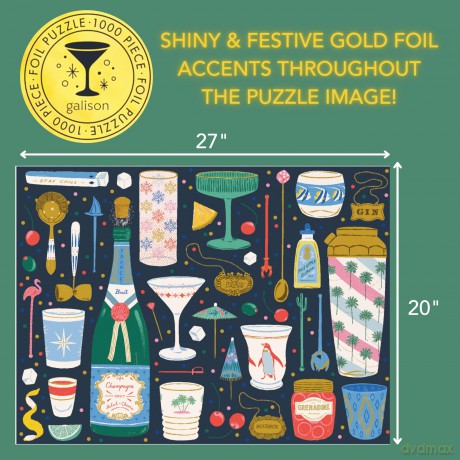 Merry Mixer 1000 Piece Foil Puzzle [KSIĄŻKA]