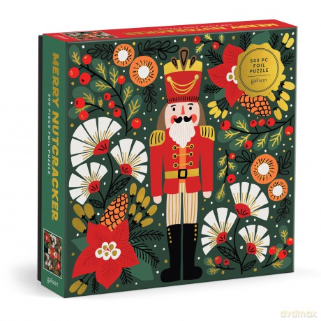 Merry Nutcracker 500 Piece Foil Puzzle [KSIĄŻKA]