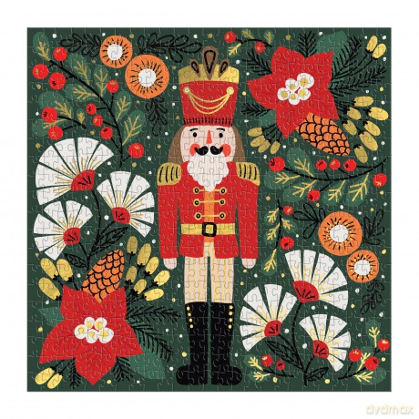 Merry Nutcracker 500 Piece Foil Puzzle [KSIĄŻKA]