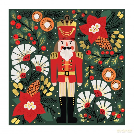 Merry Nutcracker 500 Piece Foil Puzzle [KSIĄŻKA]