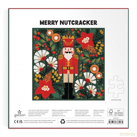Merry Nutcracker 500 Piece Foil Puzzle [KSIĄŻKA]