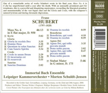 Schuldt-Jensen/Immortal Bach E: Messe Es-Dur D 950 [CD]