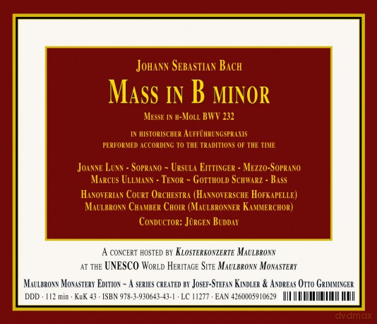 Lunn/Eittinger/Ullmann/Schwarz: Messe H-Moll,Bwv 232 [2CD]