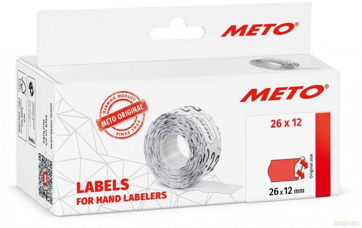 Meto: METO Preisetiketten leuchtrot permanent
