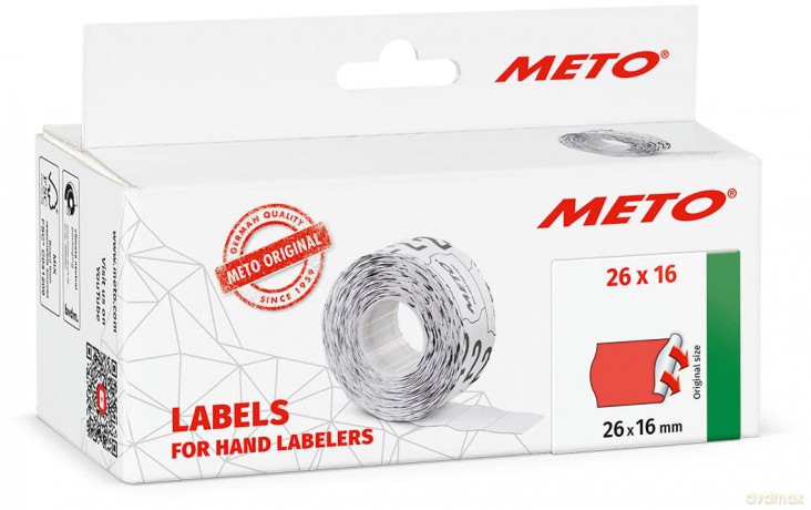 Meto: METO Preisetiketten leuchtrot permanent
