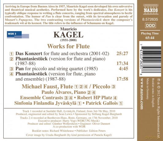 Michael Faust: Michael Faust/Gallois-Kagel:Das Konzert/Pan [CD]