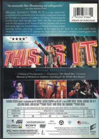Michael Jackson's This Is It [DVD]
