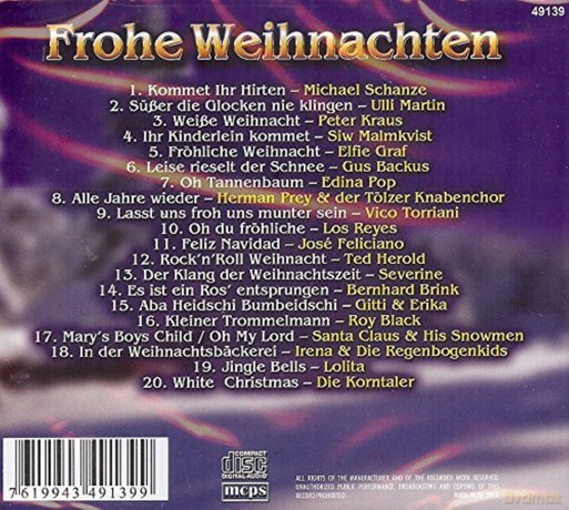 Frohe Weihnachten: Michael Schanze - Ulli Martin [CD]