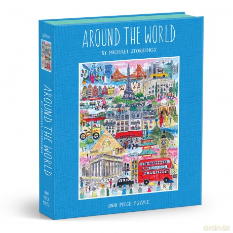 Michael Storrings Around the World 1000pc Book Puzzle [KSIĄŻKA]