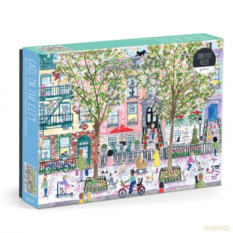 Michael Storrings Cats In The City 1000 Piece Puzzle [KSIĄŻKA]